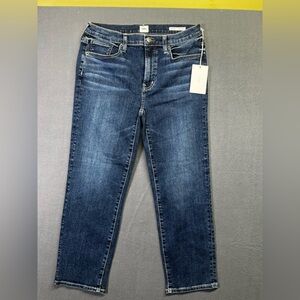 EDWIN Bree Crop Slim Straight Premium Denim Jeans Womens 29” waist NWT Blue 1514
